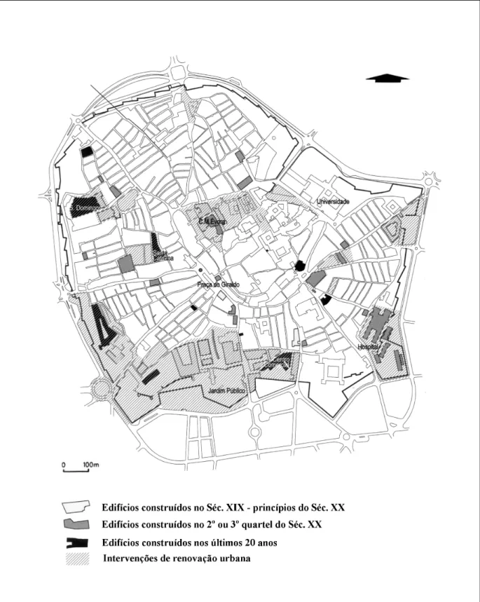 Fig. 2 - A cidade intramuros na actualidade 