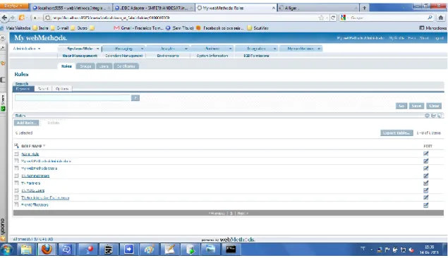 Fig. 11: Interface Web do MyWebmethods Server 