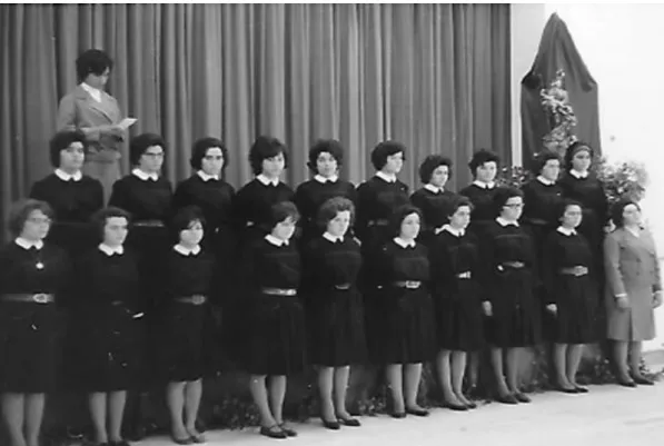 Fig. 8 - Orquestra do Colégio Andaluz e a Madre Luiza Andaluz, anos 60. 