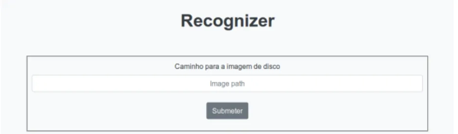 Figura 4.3: Interface gráca do Recognizer.