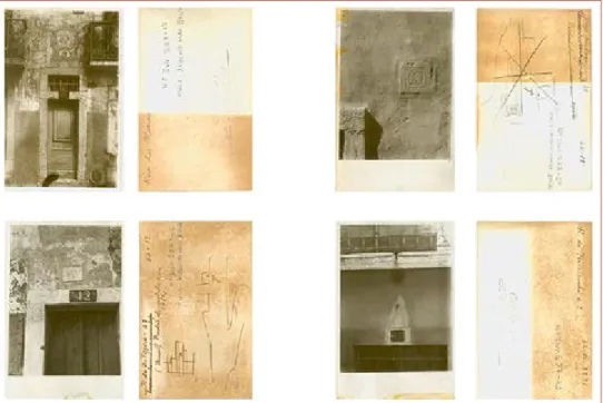 Figura 2 Alguns exemplos das provas fotográficas que se encontram na coleção Mac-Bride (frente e verso)