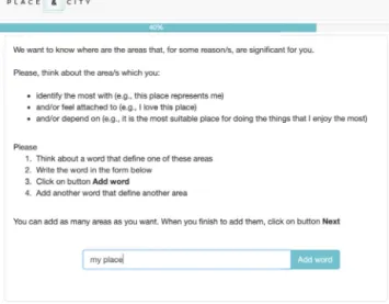 Fig. 2. Web map-based survey ﬂow to deﬁne SoP.