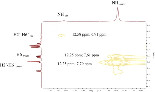 Figura 2.8- Ampliação do espetro de NOESY do composto 4.a (DMSO-d 6 , 25 ). 