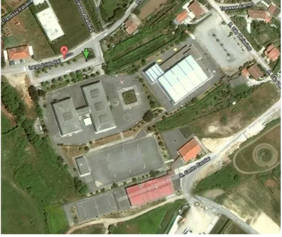 Ilustração 2 - Vista aérea da Escola. 