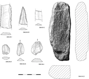Fig. 25 - Aspecto microscópico (x50) do sílex utilizado nos  artefactos de pedra lascada do «contexto habitacional» 
