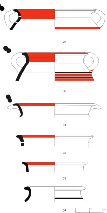 Fig. 12 – Prancha  cerâmica pintada em  bandas.