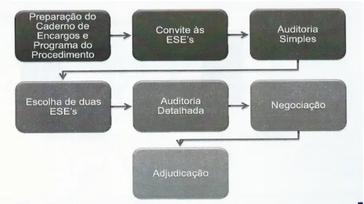 Figura 2.3 – Tipificação dos passos a desenvolver para os procedimentos concursais 