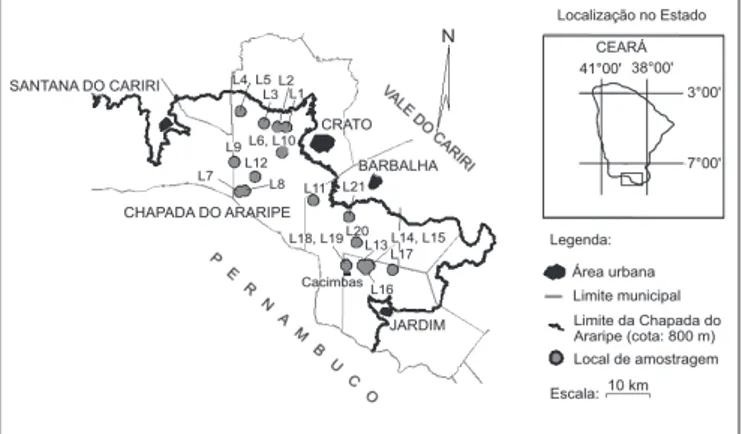 Figura 1 – Mapa de localização da área