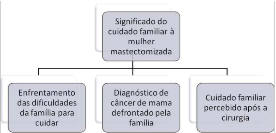 Figura 1. Fenômeno central: Significado do cuidado familiar à mulher mastectomizada