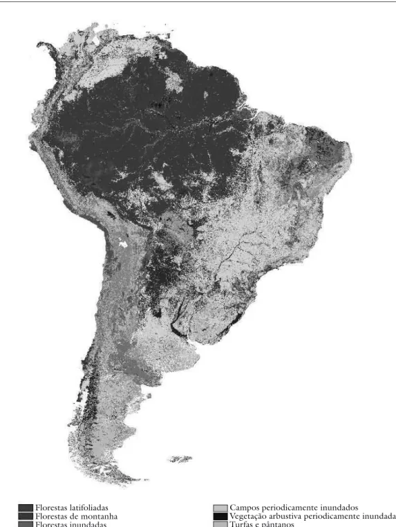 Figura 2 – Mapa da Vegetação da América do Sul