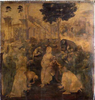Figura 15  – Leonardo da Vinci, A adoração dos magos (1481-1482) 