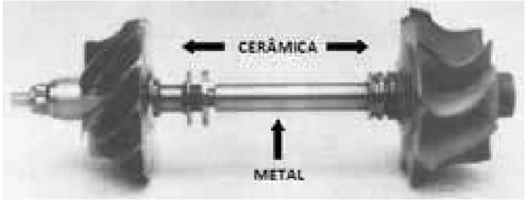 Figura 10: Rotor de motor com lâminas de nitreto de silício. 67