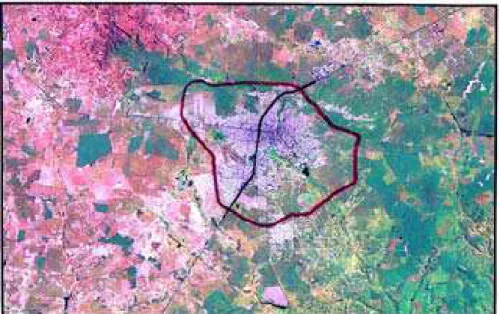 Figura 06: Imagem de satélite da cidade de Vitória da Conquista Fonte: Carta: SD-24-Y-A-VI-3-NE