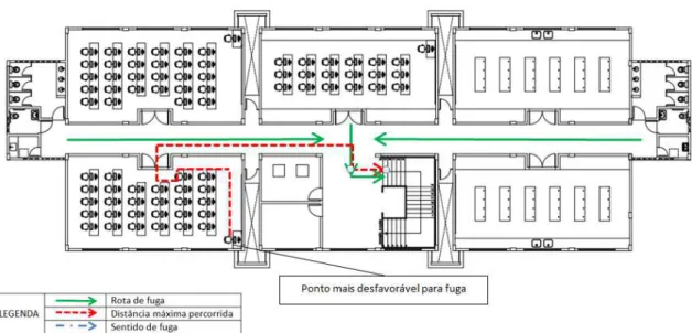 Figura 20 - Planta baixa do pav. superior do Bloco de laboratórios - campus de Caraúbas