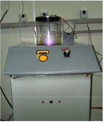 Figura 8 – Reator a plasma utilizado na redução das misturas de Ta 2 O 5 e Al. 
