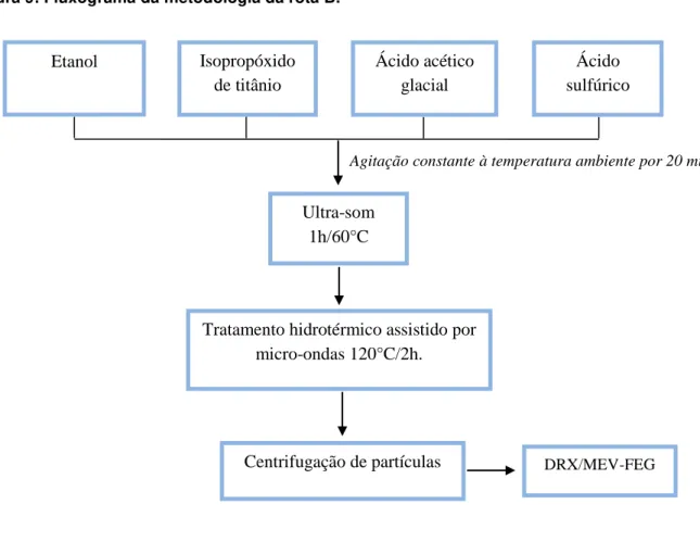 Figura 9: Fluxograma da metodologia da rota B. 