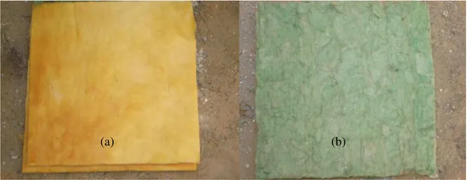 Figura 6: Lã de vidro (a) e Lã de Rocha (b) 