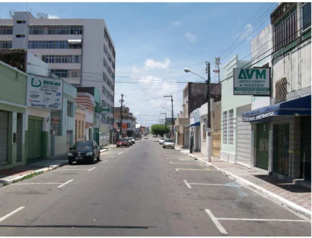 Foto 02: Rua de Maruim, vista do cruzamento com a Rua Santa Luzia.  Fonte: José Helder Monteiro Fontes 