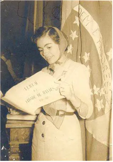 Figura 6: Myriam Coeli em viagem a Espanha, (1954)  Fonte: Acervo particular da família Silveira