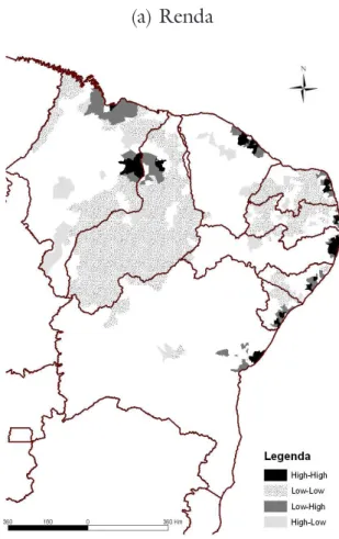 FIguR a 3- agloMER açõEs Da REnDa E Da PRoDução no noRDEstE  (2000)