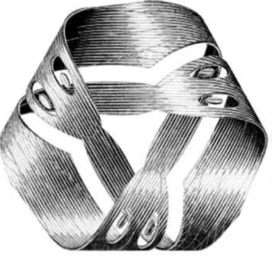 Figura 17 – Laço de Moebius I, xilogravura (1961) de M. C. Escher. 