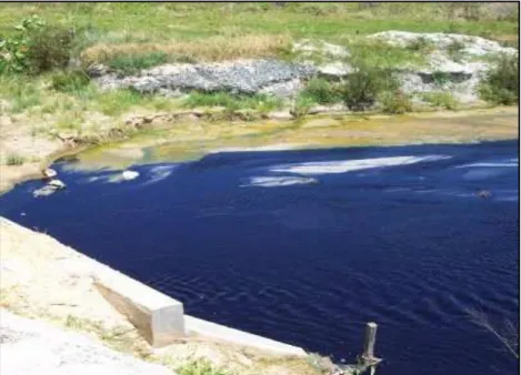 Figura 3: Aspecto do rio Golandim quando ainda recebia efluentes do  DIN. Fonte: IDEMA (2004)