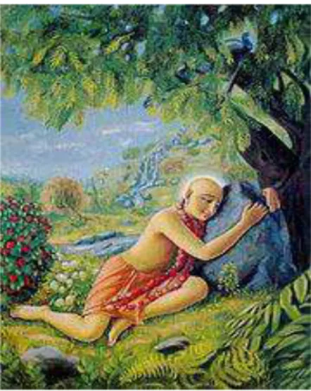 Figura 18: Caitanya Mahaprabhu sente saudades de Krishna 