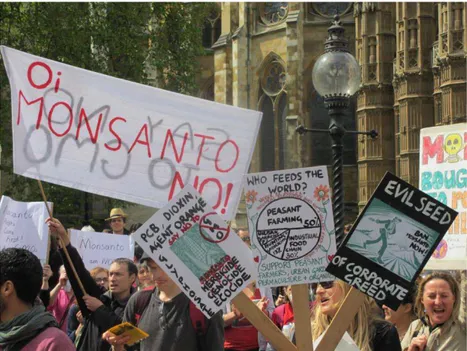 Figure 1: First March against Monsanto in London on May 25, 2013. 