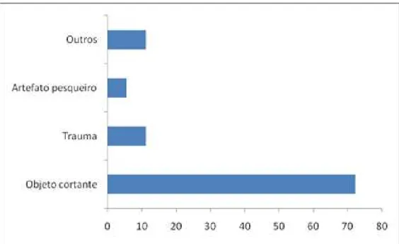 Figura 09 - Frequência  absoluta dos encalhes  de tartarugas marinhas associados à  pesca, registrados durante o monitoramento realizado nas praias do Rio Grande do  Norte e Ceará para os anos de 2010, 2011 e 2012