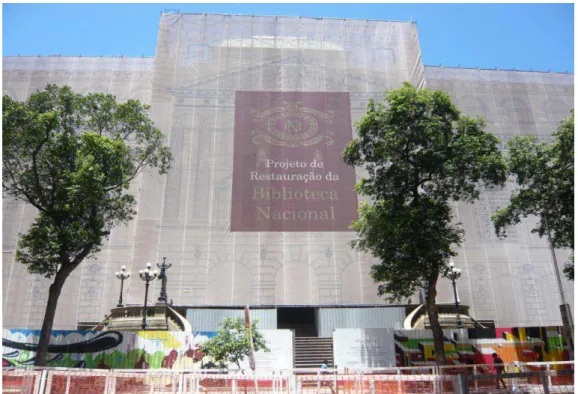 Foto  9  -  Biblioteca  Nacional  –  onde  estão  guardados  o  ‘Relatório  do  ISEB’  (1960)  e  o  Boletim  CAPES