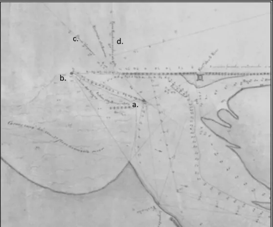Figura  06  –  Detalhe  da  Planta  Hidro-topográfica  do  rio  Potengi,  1847. 