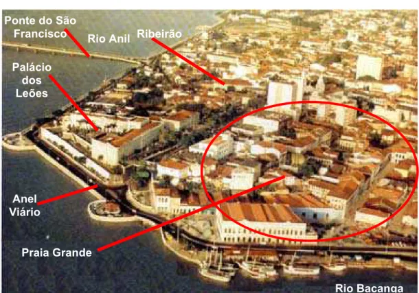 FIGURA 04 – Foto aérea do Centro Histórico de São Luís - MA 