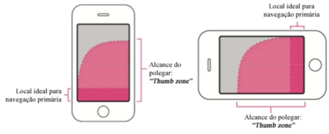 Figura 6 - Thumb Zone. 