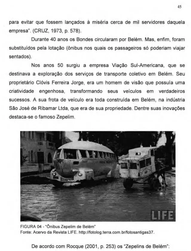 FIGURA 04 - &#34;Ónibus Zepelim  de  Belém&#34; 