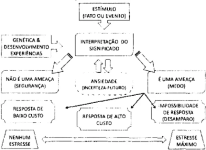 Figura 4:  Esquema de McEwen - Estímulo e Percepção  PERCEPÇÃO  ESTRESSE  E ANSIEDADE 