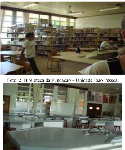 Foto  2: Biblioteca da Fundação  ± Unidade João Pessoa 
