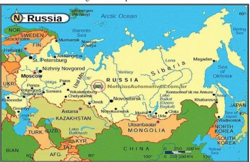 Figura 11: Mapa da Rússia 