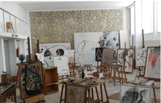 Fig. 1: Estúdio de Joan Miró na Fundació Pilar i Joan Miró, em Palma de Mallorca  –  Espanha
