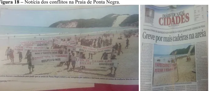 Figura 18 – Notícia dos conflitos na Praia de Ponta Negra.  