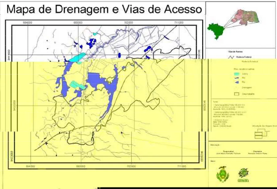 Figura 2.7: Mapa de drenagem