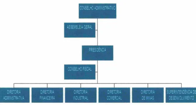 FIGURA  111 - ESTRUTURA  ADMINISTRATIVA  DA  CSN  ,.,  ...  -- ......  ..,  &#34;1':  '&#34;  '&#34;'!'  .