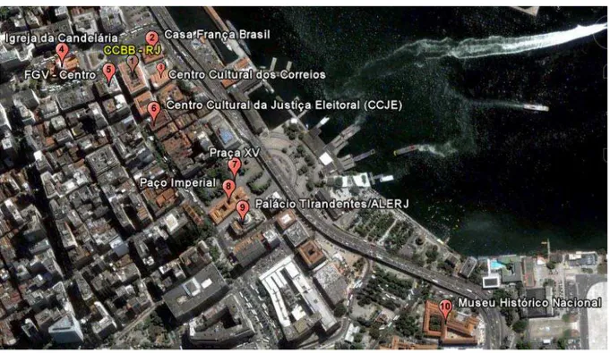 Figura 3 – O Corredor Cultural do Centro do Rio de Janeiro 