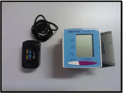 Figura  1:  Esfigmomanômetro  digital  Visomat ®   Handy  IV  (UEBE  MEDICAL  GmbH, 