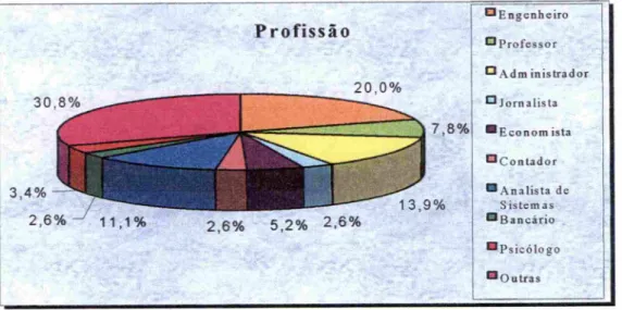 Figura 8: Profissão dos sujeitos da pesquisa