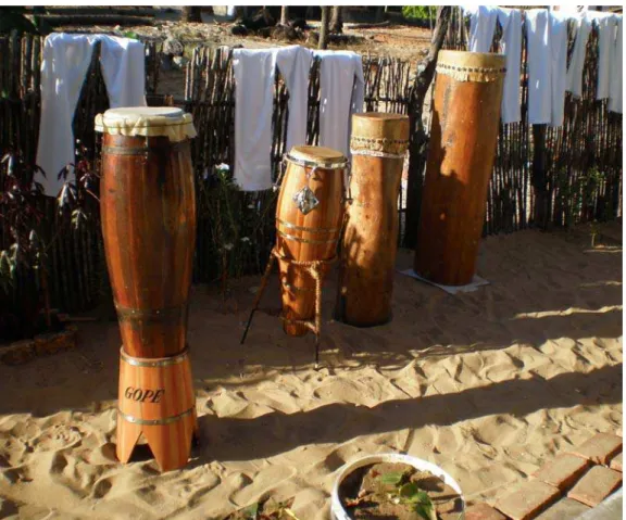 Ilustração 6: Tamborns utilizados no coco dn zambê