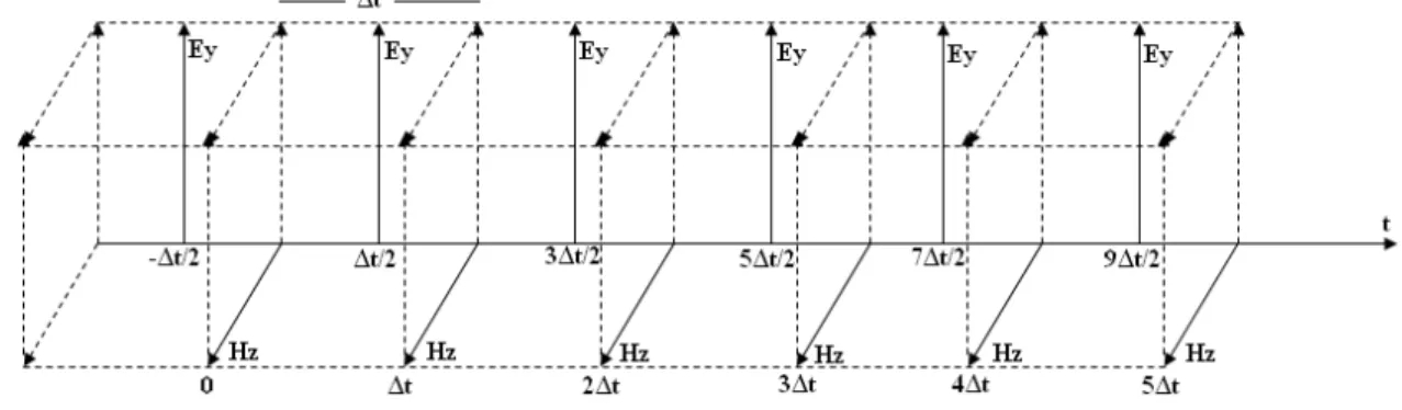 Figura 2.3 – Variação dos valores de campo no interior de uma única célula com relação  ao tempo