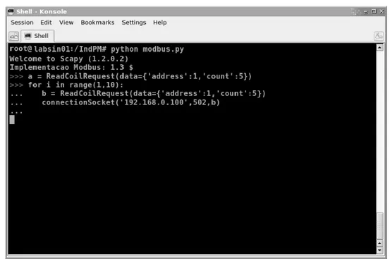 Figura 3.2: Exemplo de utilização do Módulo Modbus/TCP do IndPM.