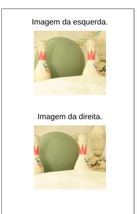 Figura 5.4: Par &#34;Lampshade1&#34; de imagens estéreo originais que servirão de entrada para o algoritmo.