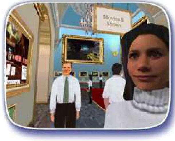 Figura 1.3: interface de visualização do ActiveWorlds