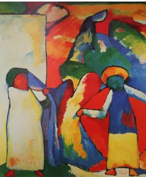 Figura 7 – Kandinsky: Improvisação (Africano),1909. Fonte: (Rodrigues, 2002, p. 189) 
